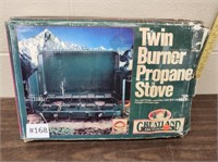 Twin burner propane stove