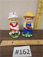 Vintage Campbell soup boy & girl S & P shakers