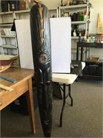 Large wood totem pole African art