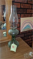 Early Green oil lamp
