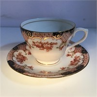 H & M ENGLISH TEACUP & SAUCER