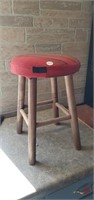 18 in. Padded Wood Stool.