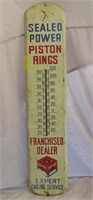 1950 Seal Power Piston Ring Metal Thermometer*