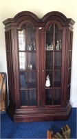 Solid wood two door china cabinet
