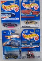 (4) Hot Wheels new in package.