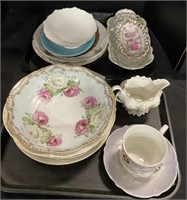 2 Trays Coquette Style Dishes, Decorative Plates.