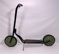 Vintage scooter, iron frame,9.5" wheels, kickstand
