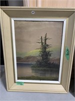 Framed Art (trees On Shore) 16 X 20