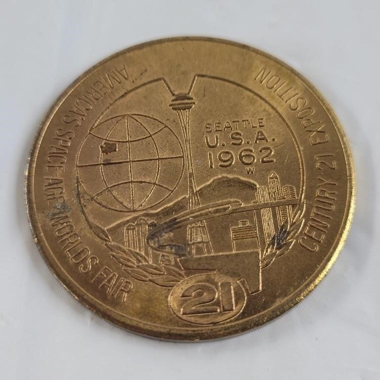 1962 world's Fair $1 coin