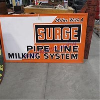 Surge Pipe Line Milking System sign