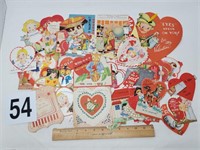Huge lot of Valentines; mostly from 1930's