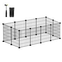 SONGMICS Pet Playpen, Small Animal Cage, Pet Fence