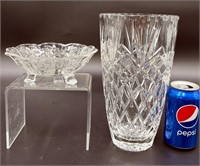Gallerie 10" 24% Lead Crystal Vase & Candy