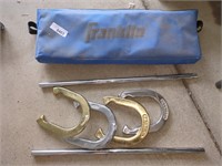 Franklin Cast Horse shoes Game set -in carry bag