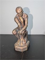 The Thinker Statue Composite Brass & Copper Tone