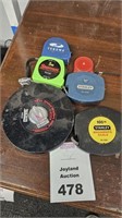 6 Various Sized Tape Measures