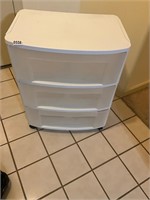 3 drawer storage bin with wheels