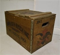 Vintage Anheuser-Busch Wooden Beer Crate