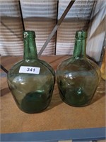 (2) Glass Jars