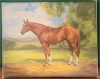 11 - FRAMED SECRETARIAT ART 10X8" (C6)