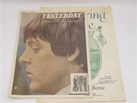 2 VINTAGE PIECES OF SHEET MUSIC WITH "YESTERDAY"