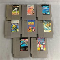 Nintendo NES Lot of 8 Games - UNTESTED