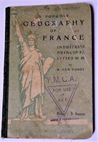 POPULAR GEOGRAPHY OF FRANCE LIBRARY BOOK 1919