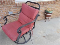 Patio chair and planter
