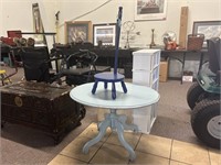 Vintage Step Stool And Accent Table