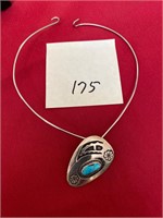Turquoise necklace, #175