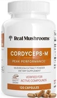 2025/02Real Mushrooms Cordyceps Capsules - Organic