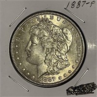 US 1887 Silver Morgan Dollar