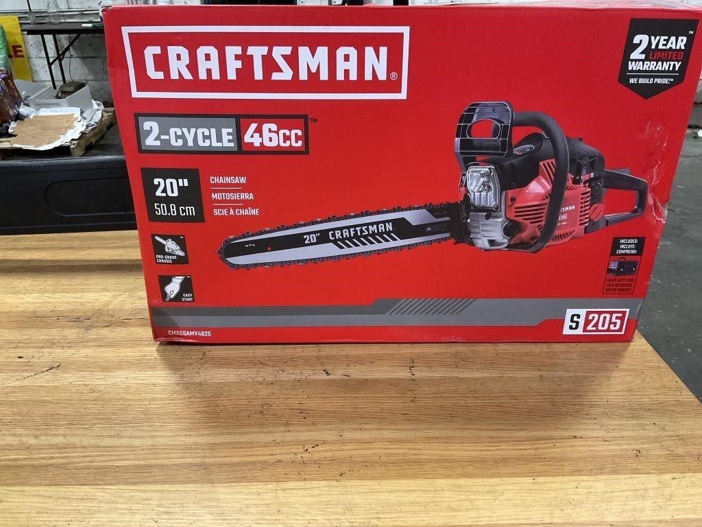 CRAFTSMAN 2-CYCLE 46cc 20’’ CHAINSAW **