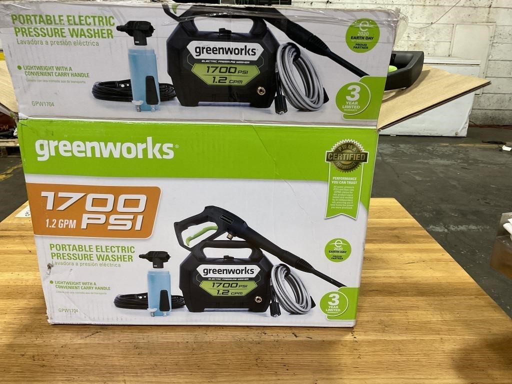 GREENWORKS 1700 PSI, 1.2CPM PORTABLE ELECTRIC