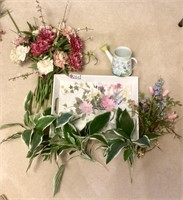 ARTIFICIAL FLOWERS, TRAY & More