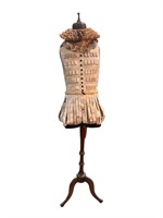 Hand Crafted Paper Elizabethan Mannequin on Wd Std