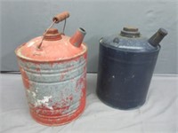 (2) Galvanized Cans