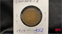 1917 Canadian large penny