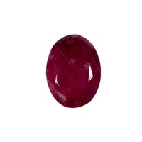 Natural Oval Shape 8.15ct Red Beryl