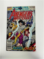 Autograph COA Wesr Coast Avengers #6 Comics