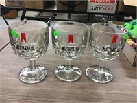 3 Thumb Print Beer Stemware