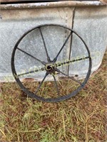 22" iron spoked wheel