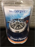 New Waterpik 7 Setting Massaging Showerhead