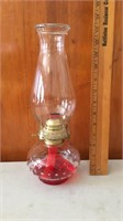 13”!tall oil lamp-vintage and clean!!