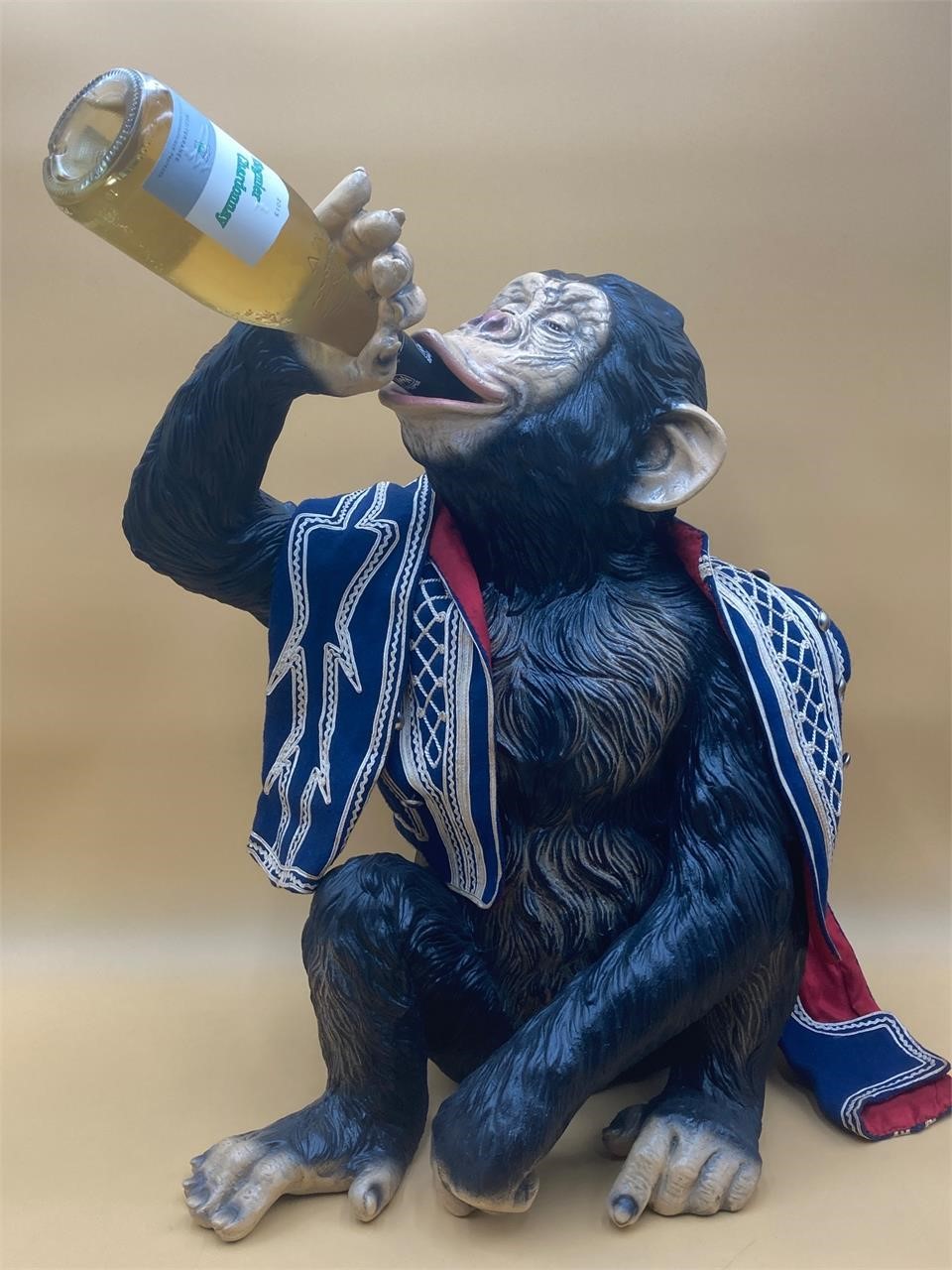 25” Chimpanzee Wine Holder Statue