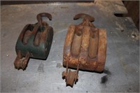 2 Old Pulleys