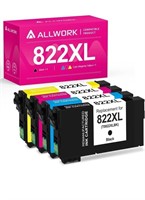 (New) (4 pack) 822XL Remanufactured Ink