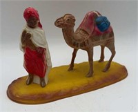 VINTAGE CHRISTMAS SHEPHERD AND CAMEL-PLASTIC