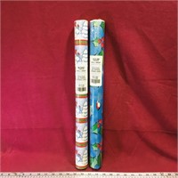 2 Rolls Of Christmas Wrapping Paper (Unused)