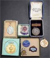 Group of vintage medals & badges